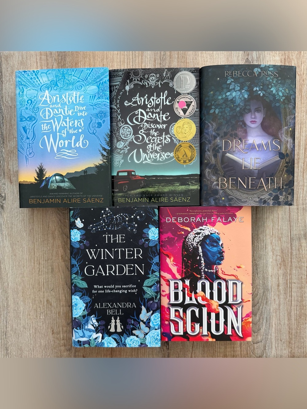 Aristotle and Dante, Dreams Lie Beneath, The Winter Garden, & Blood Scion